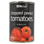 lifestyle chopped tomatoes 400g