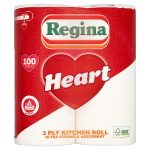 regina heart kitchen towel 2 roll