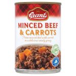 grants minced beef & carrots 392g