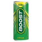 boost energy citrus zing 59p 250ml