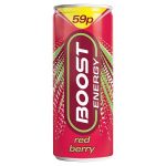 boost energy red berry 59p 250ml