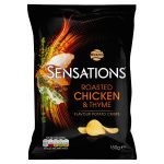 walkers sensations roast chicken and thyme 150g