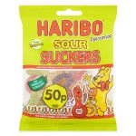 haribo sour suckers 50p 70g