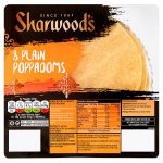 sharwoods rte plain poppodoms [8 pack] 72g